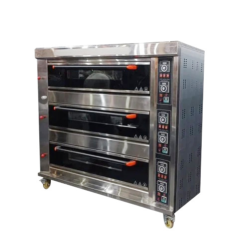 Electric Stainless Steel Double Deck Oven - Accuracy: 100 %