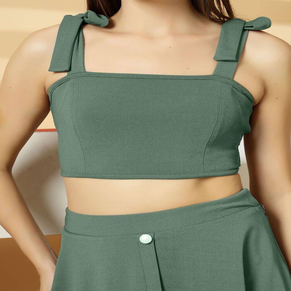 Tie-Ups Fitted Crop Top