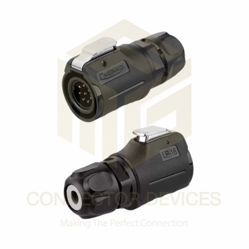 LP16 250V 5A 8Pin Male Plug IP67 Waterproof Power Connector