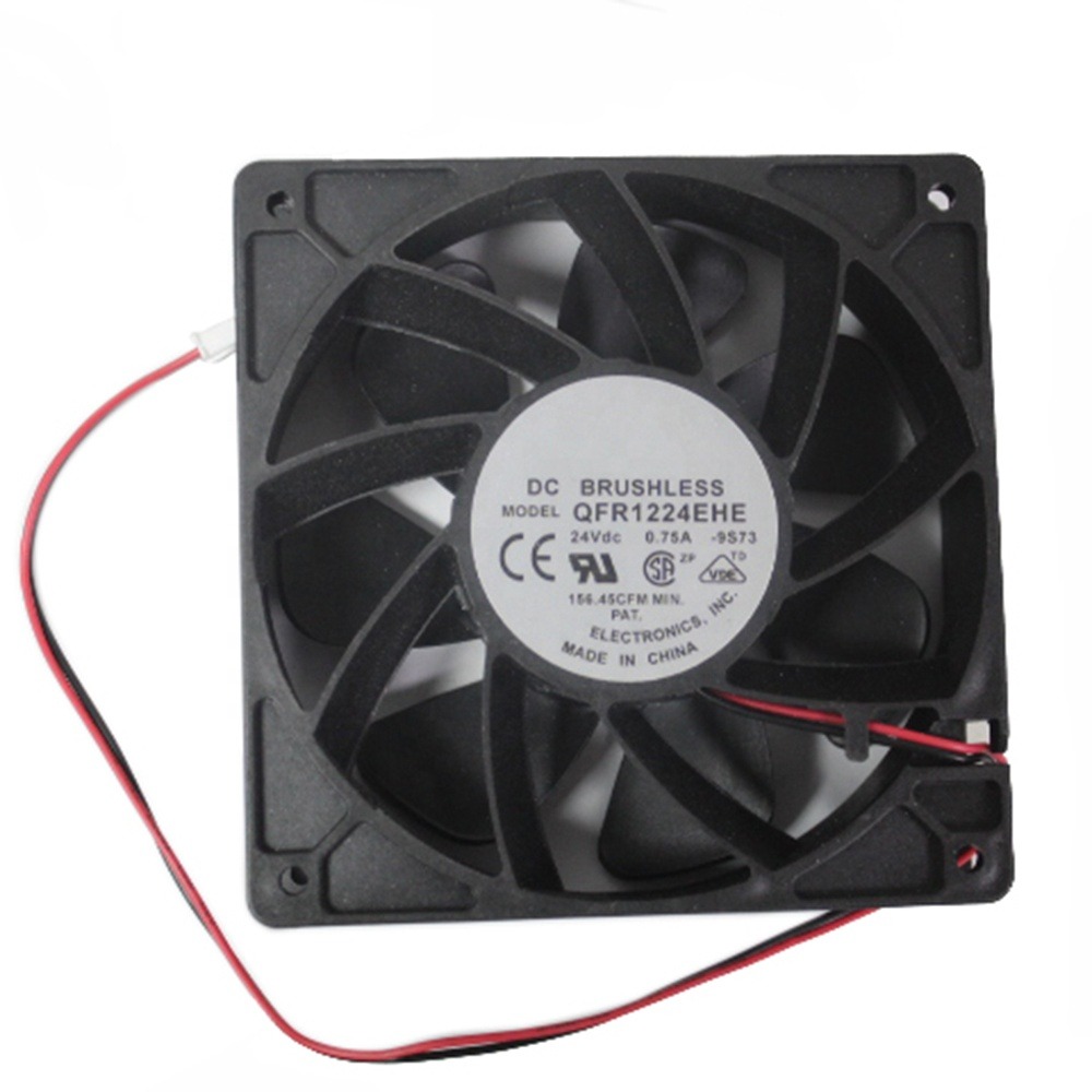 DELTA QFR1224EHE DC Brushless Fan 24V 0.75A 12*12cm Inverter Cooling Fan