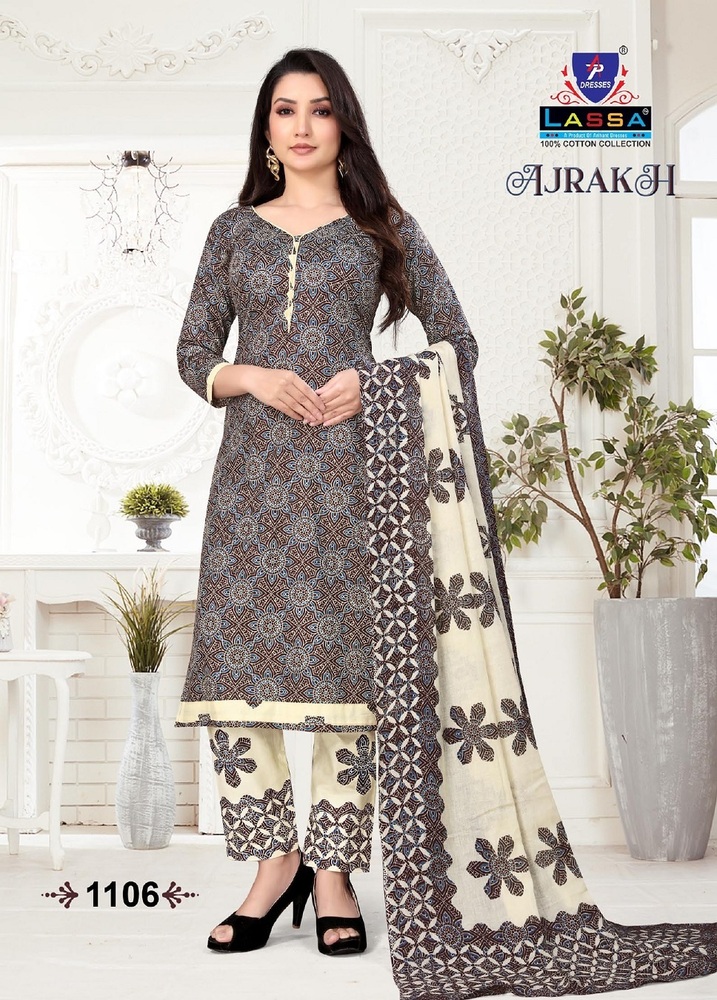 Lassa Ajrakh  Dress Material