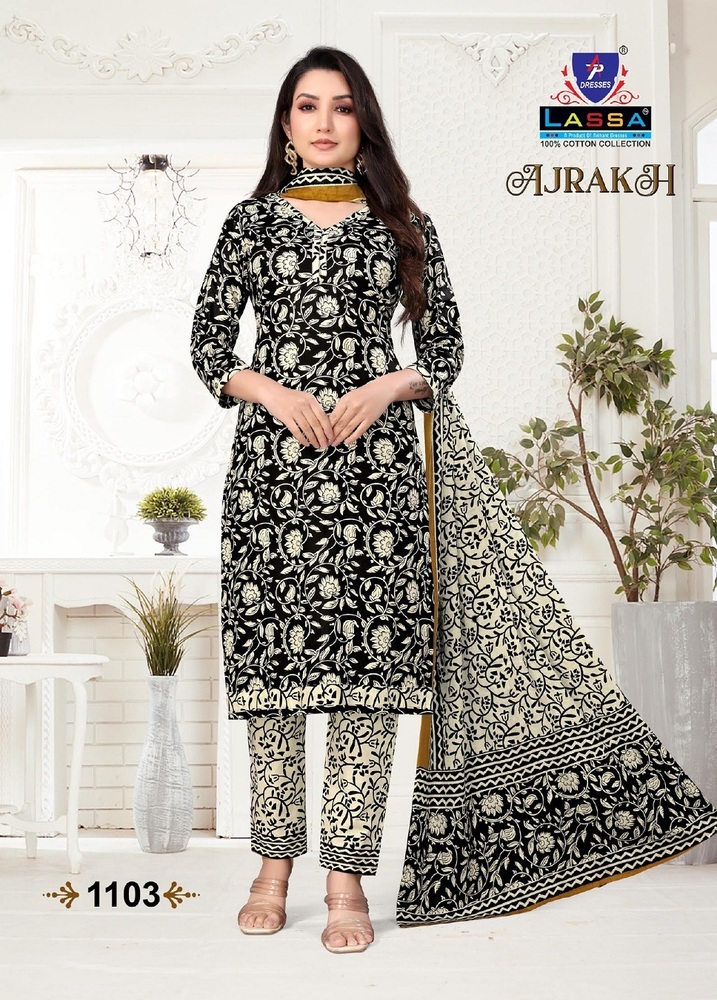 Lassa Ajrakh  Dress Material