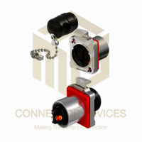 Bd24 500v 25a 2pin Female Socket Ip67 Metal Shell Waterproof Power Connector - Color: Silver Black