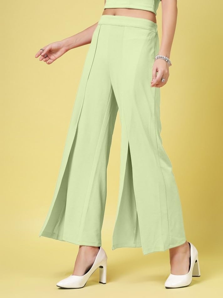 Stretchable Trousers For Women - Color: Green