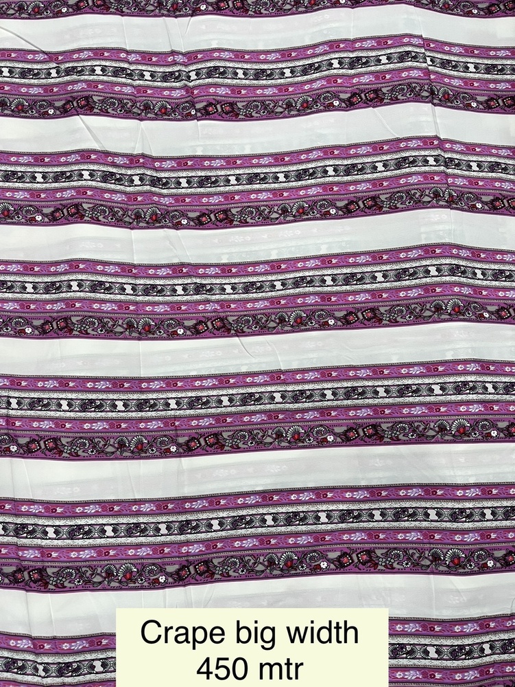 Polyester American Crape Print - Attributes: Washable