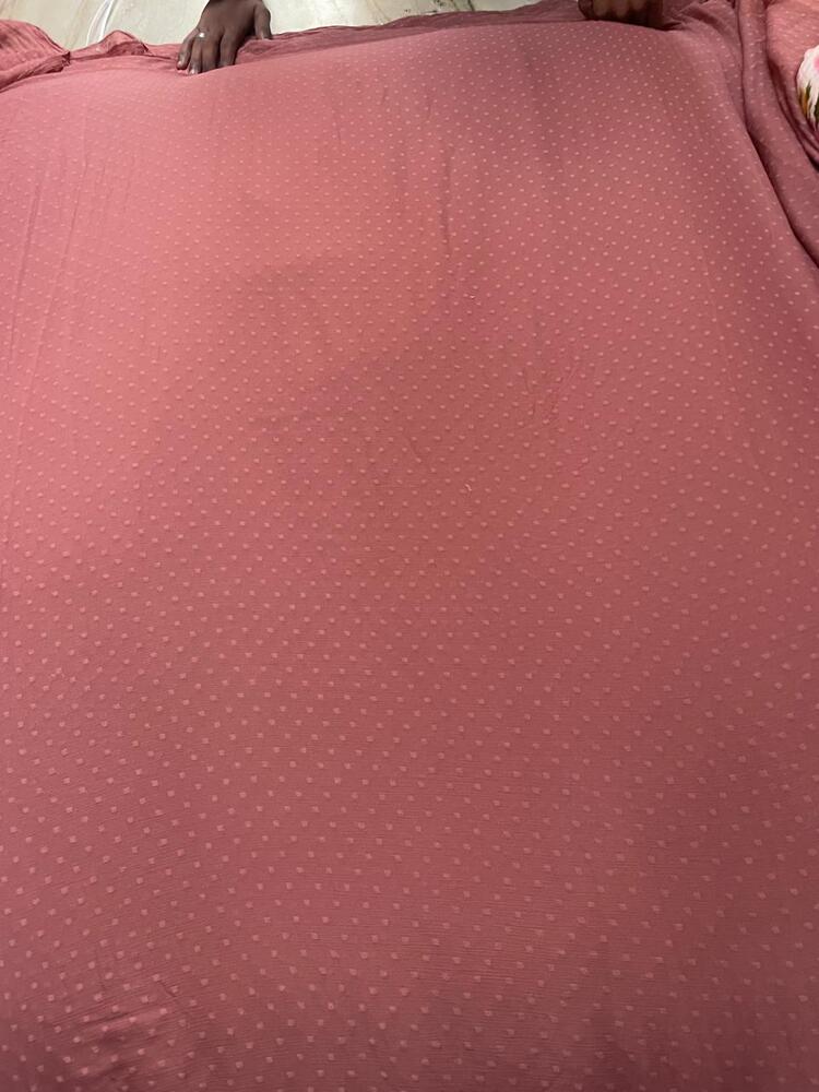 Polyester chiffon dobby plain
