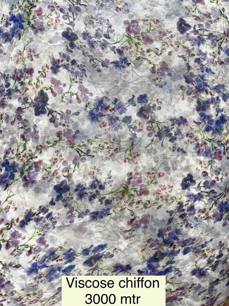Polyester chiffon prints