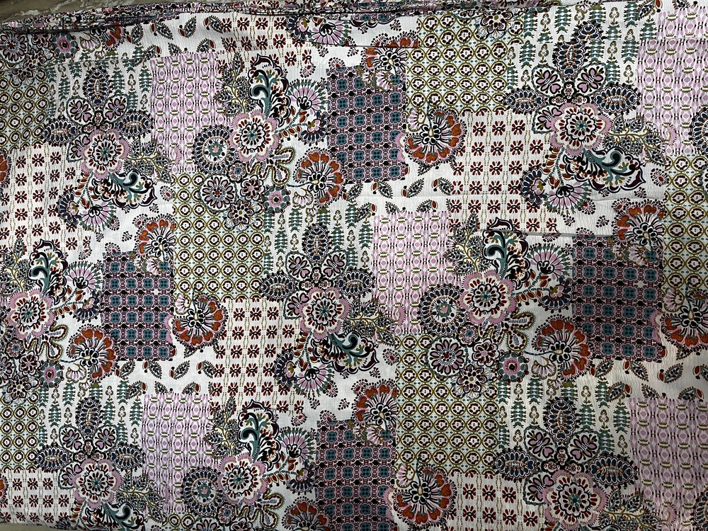 Polyester Seer sucker and bubble fabric
