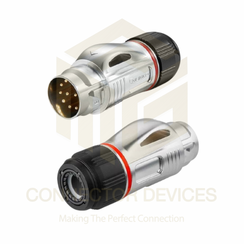 BD24 400V 10A 12Pin Male Plug IP67 Metal Shell Waterproof Power Connector Solder Terminal