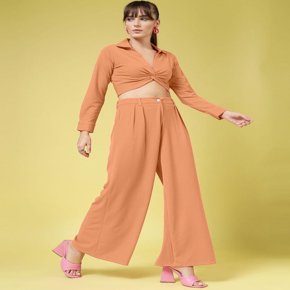 Relaxed Pleated Wide Leg