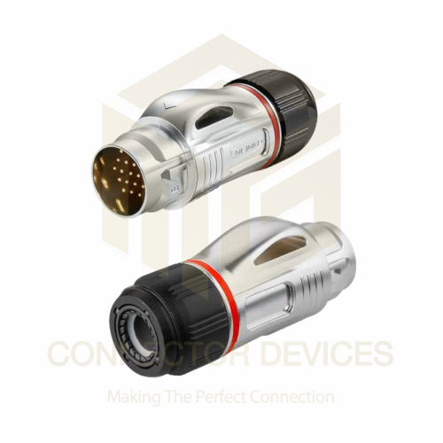 BD24 250V 5A 24Pin Male Plug IP67 Metal Shell Waterproof Power Connector Solder Terminal