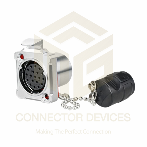 BD24 250V 5A 19Pin Female Socket IP67 Metal Shell Waterproof Power Connector