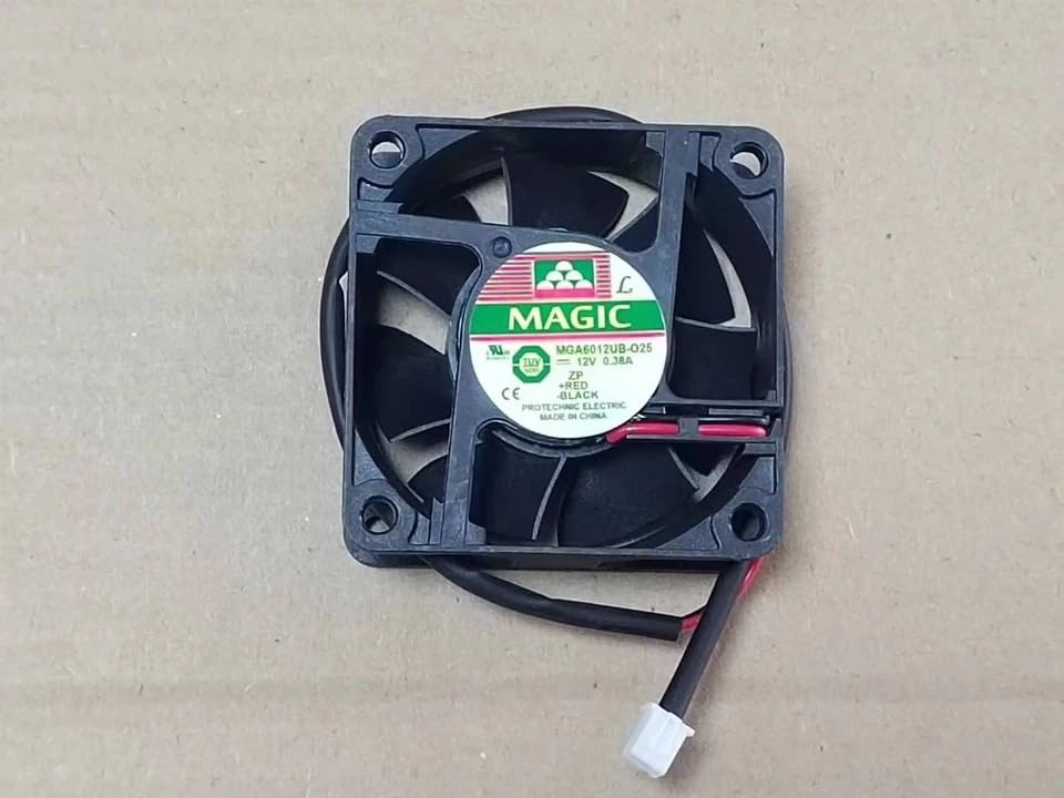 Magic MGA6012UB-025 Axial Fan 12V-0.38A DC Brushless Air Cooling Fan 2800 RPM 60 * 60 * 25mm 2Wire