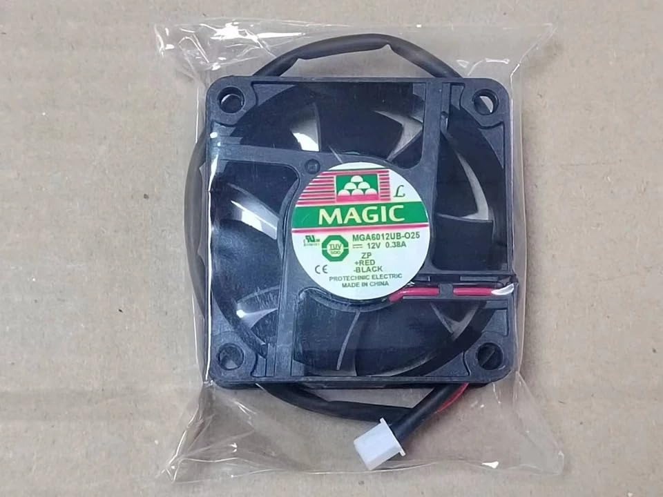 Magic MGA6012UB-025 Axial Fan 12V-0.38A DC Brushless Air Cooling Fan 2800 RPM 60 * 60 * 25mm 2Wire