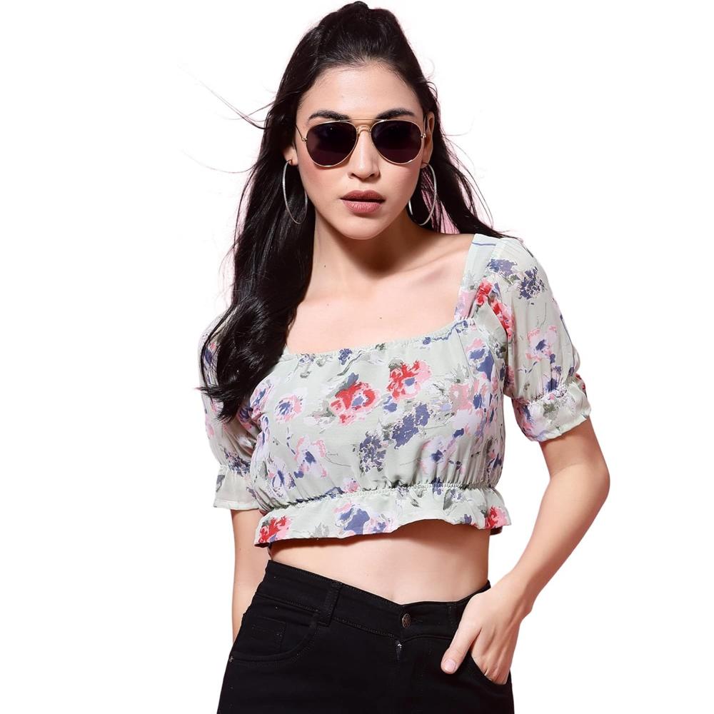 Women's Polyester Square Neck