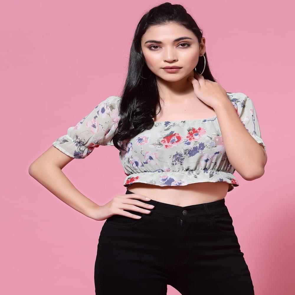 Women's Polyester Square Neck