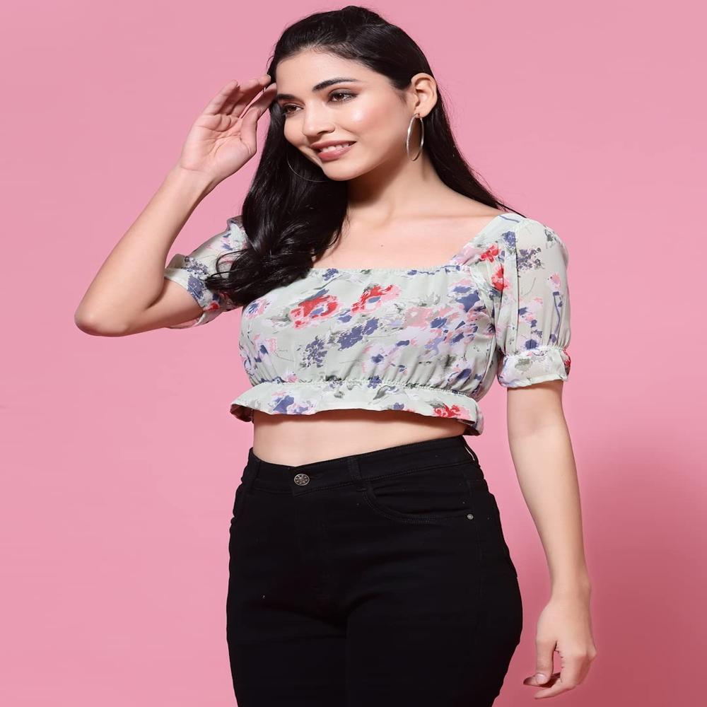 Women's Polyester Square Neck