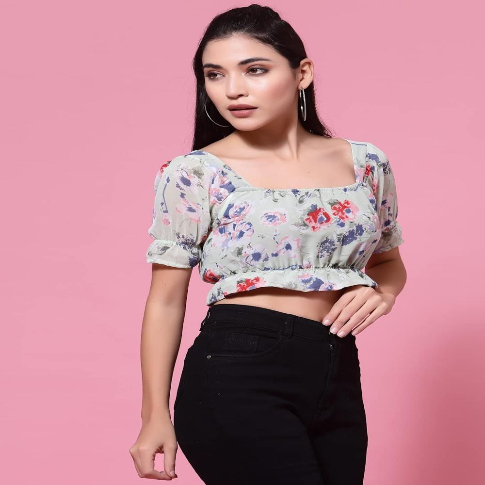 Women's Polyester Square Neck