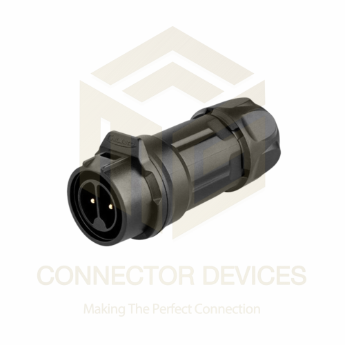 LP16 400V 10A 2Pin Male Inline IP67 Waterproof Power Connector