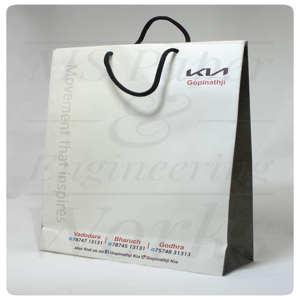 White Printed Paper Bag