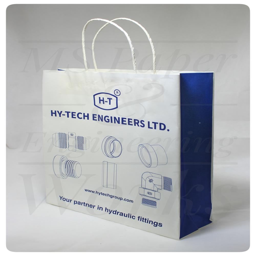 White Printed Paper Bag