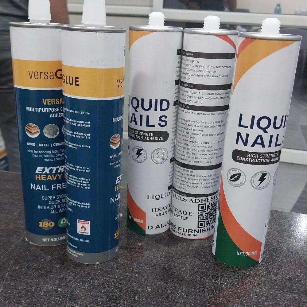 PS WPC/PVC, Charcoal louver & Moulding Adhesive/Glue/NAIL FREE