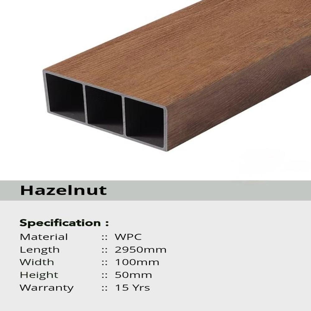 Eco-friendly Wpc Partition Tubes | Timber Tubes |  Durable, Termite-resistant & Modern Wall Partition Solution - Color: Multi Color