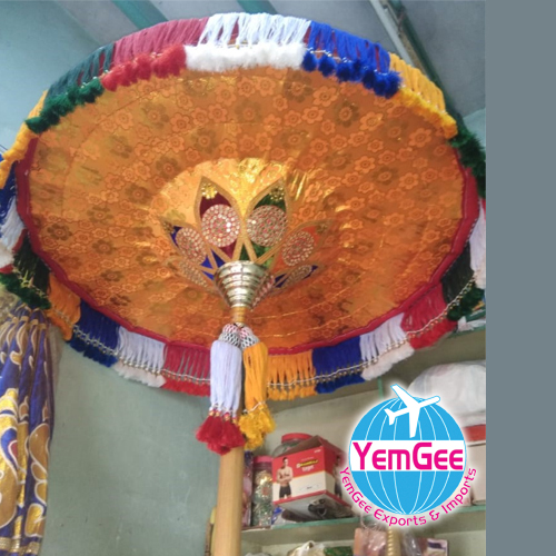 Velvet And Cotton Umbrella - Color: Multicolor