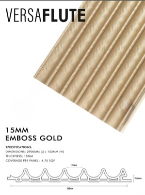 15mm Versa Flute WPC/PVC By Re Imagine Creative Decor