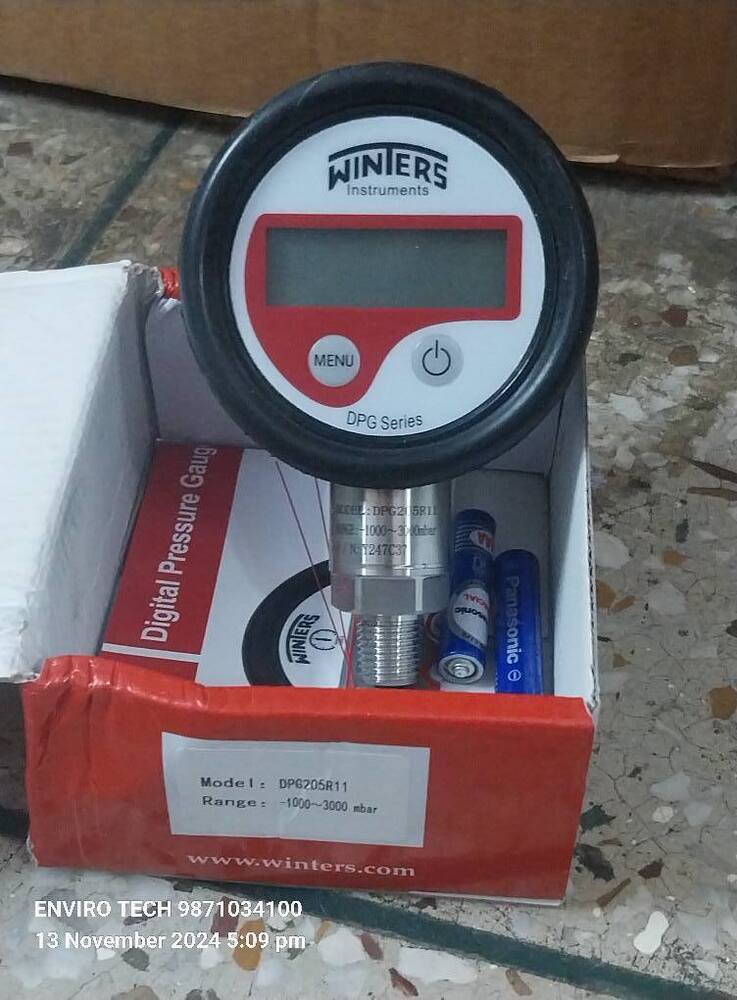 Winters Canada Digital Pressure Gauge MODEL - DPG221 RANGE - 0-2000 PSI