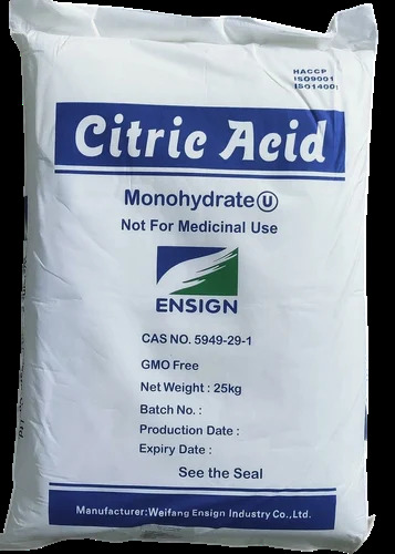 Citric Acid Monohydrate - Boiling Point: 100 Degree C
