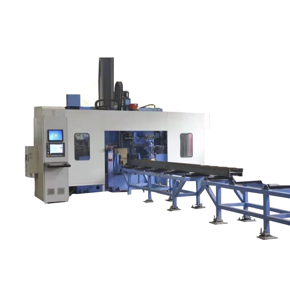 Competitive Price 3D Metal Drilling BHD500 CNC H Beam Channel Beam Drilling Tapping and Marking Machine Line