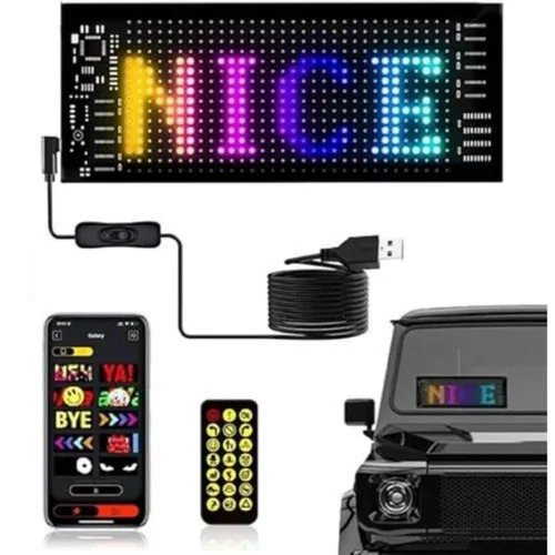 Car Led Matrix Panel - Color: Multicolor