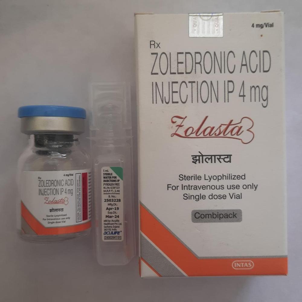 Zolasta Zoledronic Acid 4mg Injection