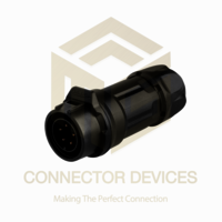 Lp16 250v 5a 5pin Male Inline Ip67 Waterproof Power Connector - Application: Industrial