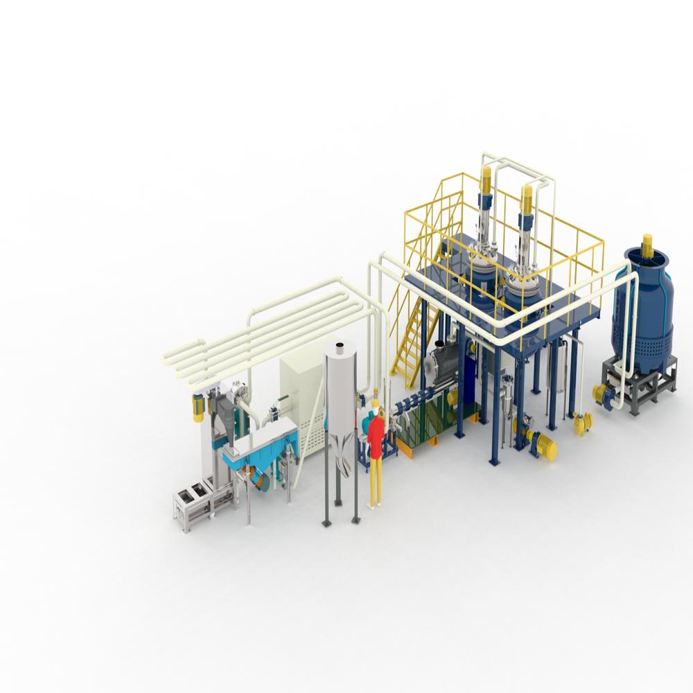 Fully automatic hot melt adhesive granule production line turnkey project