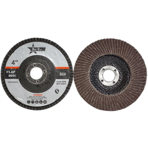 4Inch Star Cut Flap Disc - Color: Brown