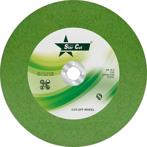350x2.5x25.4mm Star Cut Cutting Off Wheel