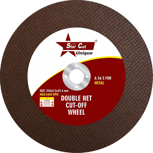 350X2.5X25.4Mm Star Cut Cutting Off Wheel - Color: Brown
