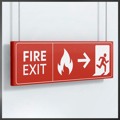 Customized Safety Signage - Color: Red