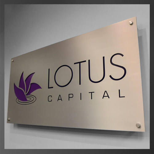 2D Cutting Letter Signage - Color: Silver