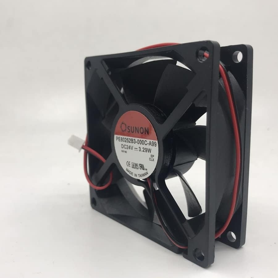 SUNON PE80252B3-D010-AB9 Axial Fan 24V-3.29W DC Brushless Air Cooling Fan 4200 RPM 80 * 80 * 25mm 2Wire