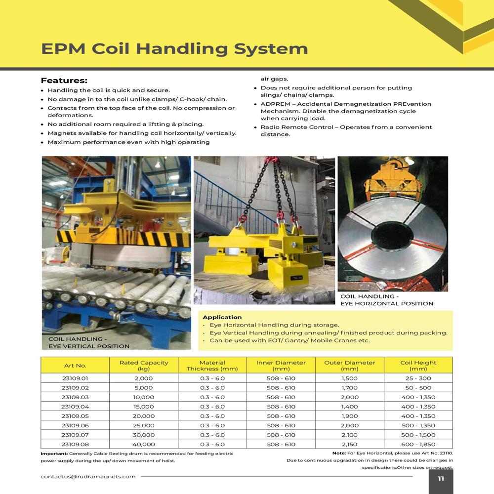 E-pm Coil Handling System