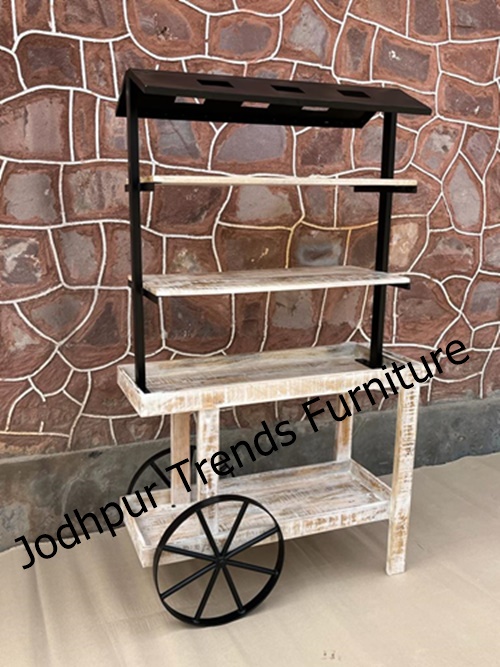 Commercial Cart With Steampunk wheels l Office Furniture