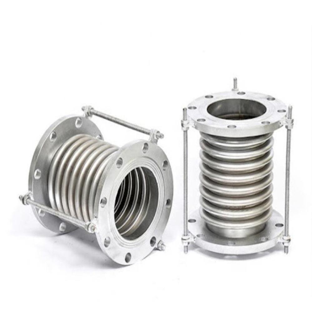 Ss Bellow For Steam - Stainless Steel, 3 Inch Size, Silver Tone, Polished Surface - Round Head Code, Vibration Absorption, Pressure Handling