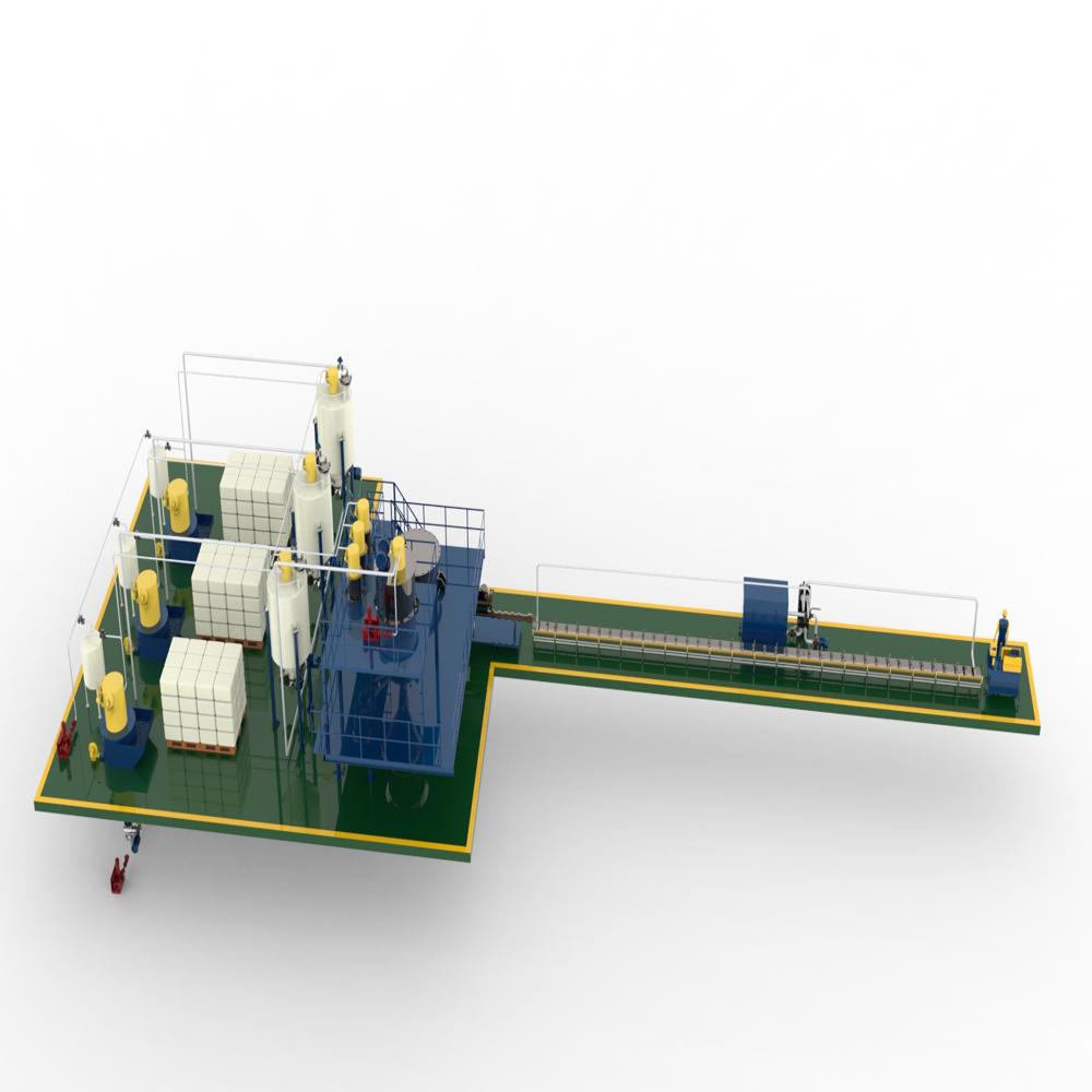 Hot melt glue production line