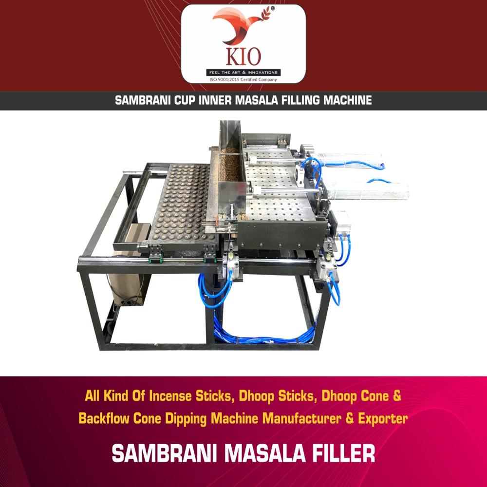  Automatic Sambrani Cup Inside Material Filler Machine