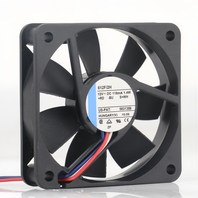 EBM PAPST 612F/2H 5V 24V 48V DC12V 118mA 1.4W AC EC 6015 60X60X15MM 6CM Inverter Low Noise Chassis Three Wire Cooling Fan