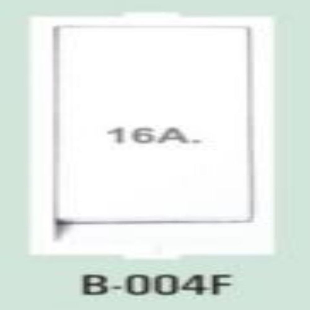 Modular Switches | Flat 16 Amp. 1 Way Switch - Color: White