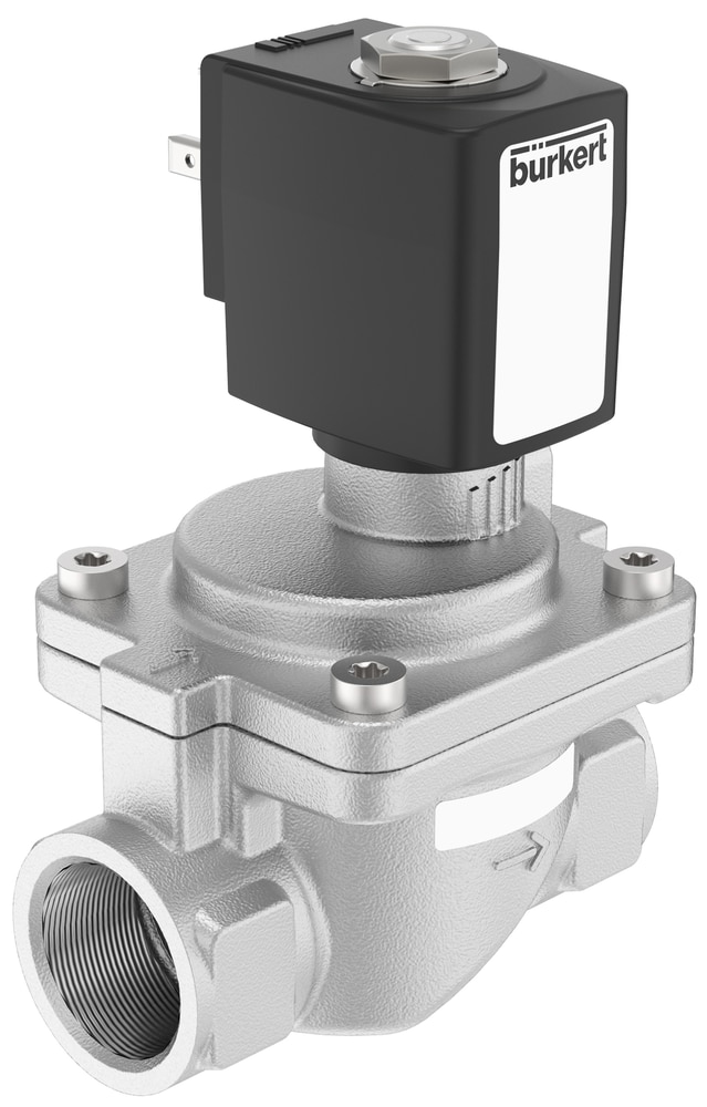 Stainless Steel Solenoid Valve - Color: Grey & Blue
